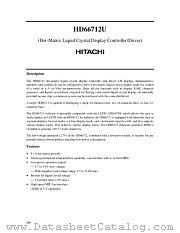 HD66712 datasheet pdf Hitachi Semiconductor