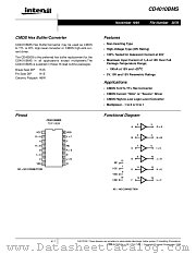 CD4010BMS datasheet pdf Intersil
