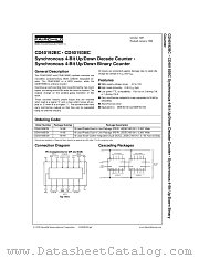 CD40193 datasheet pdf Fairchild Semiconductor