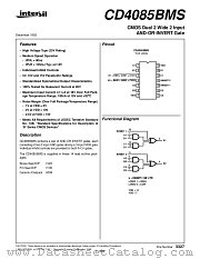 CD4085 datasheet pdf Intersil