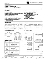 CAT33C804A datasheet pdf Catalyst Semiconductor