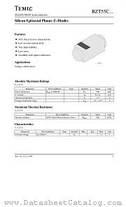 BZT55C24 datasheet pdf TEMIC