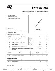 BYT13-600 datasheet pdf ST Microelectronics