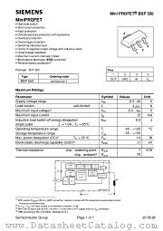 BSP550 datasheet pdf Infineon