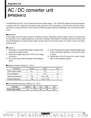 BP5034A12 datasheet pdf ROHM