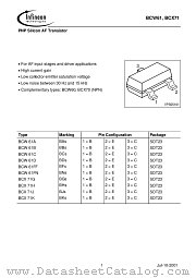 BCX71 datasheet pdf Infineon