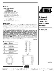 AT49F020-90JC datasheet pdf Atmel