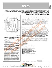 A8925CEB datasheet pdf Allegro MicroSystems