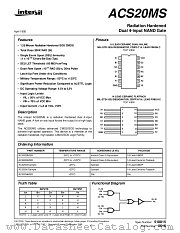 ACS20K datasheet pdf Intersil