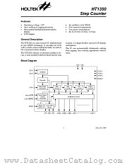 HT1350 datasheet pdf Holtek Semiconductor