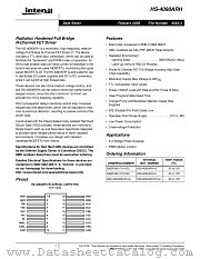 HS9-4080ARH-Q datasheet pdf Intersil
