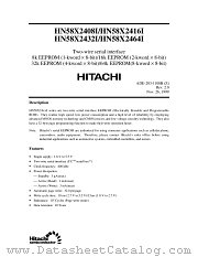 HN58X2408I datasheet pdf Hitachi Semiconductor