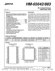 HM1-65642C883 datasheet pdf Intersil