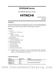 HM9264BLFP-8L datasheet pdf Hitachi Semiconductor