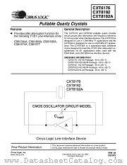 CXT8192A datasheet pdf Cirrus Logic