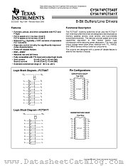 CY54FCT541TCERDIP datasheet pdf Texas Instruments
