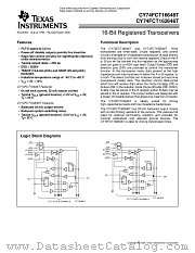 CY74FCT16646TTSSOP datasheet pdf Texas Instruments