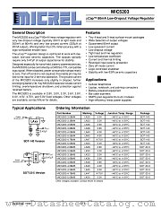MIC5203-3.6BM5 datasheet pdf Micrel Semiconductor