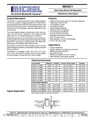 MIC5211-3.3BM6 datasheet pdf Micrel Semiconductor