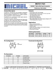 MIC7211BM5 datasheet pdf Micrel Semiconductor