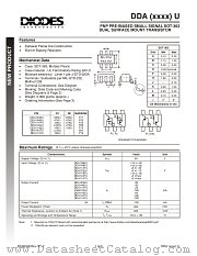 DDA114TU-7 datasheet pdf Diodes