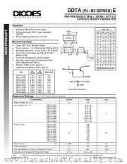DDTA144VE-7 datasheet pdf Diodes