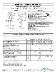 FES16 datasheet pdf General Semiconductor