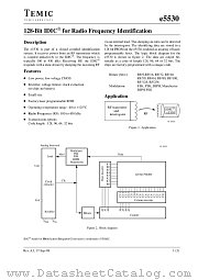 E5530 datasheet pdf TEMIC