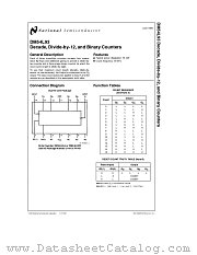 DM54L93J datasheet pdf National Semiconductor