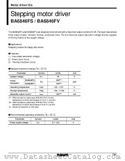 BA6846FS datasheet pdf ROHM