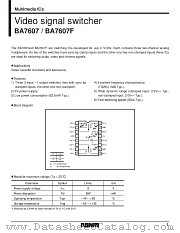 BA7607F datasheet pdf ROHM