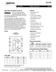 EL7154CS datasheet pdf Intersil