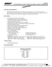 EM83812FP datasheet pdf ELAN Microelectronics