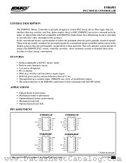 EM84502AP datasheet pdf ELAN Microelectronics