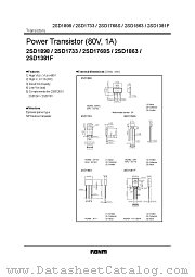 2SD1381F datasheet pdf ROHM