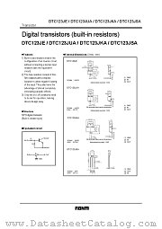 DTC123JUA datasheet pdf ROHM