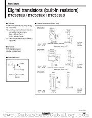 DTC363EU datasheet pdf ROHM