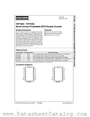 74F160ASJ datasheet pdf Fairchild Semiconductor