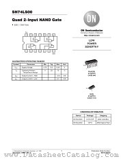 SN74LS00 datasheet pdf ON Semiconductor