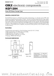 KGF1284 datasheet pdf OKI electronic eomponets