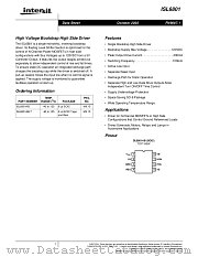 ISL6801AB-T datasheet pdf Intersil