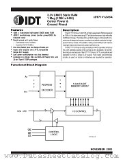 IDT71V124SA15PHI datasheet pdf IDT