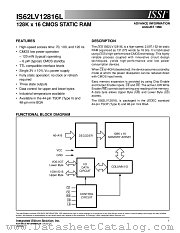 IS62LV12816L-100T datasheet pdf Integrated Silicon Solution Inc