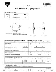 SI9933BDY-T1-E3 datasheet pdf Vishay