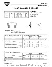 SI4511DY-T1-E3 datasheet pdf Vishay