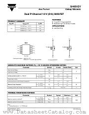 SI4931DY-T1 datasheet pdf Vishay
