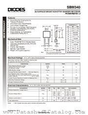 SBM340-13 datasheet pdf Diodes