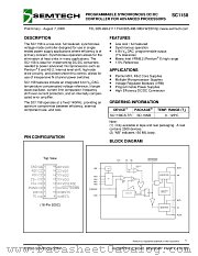 SC1158CS datasheet pdf Semtech
