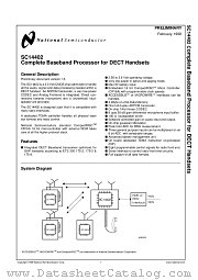 SC14402CVJG datasheet pdf National Semiconductor