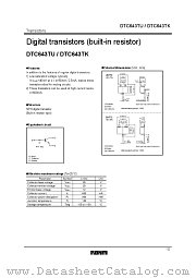 DTC643TU datasheet pdf ROHM